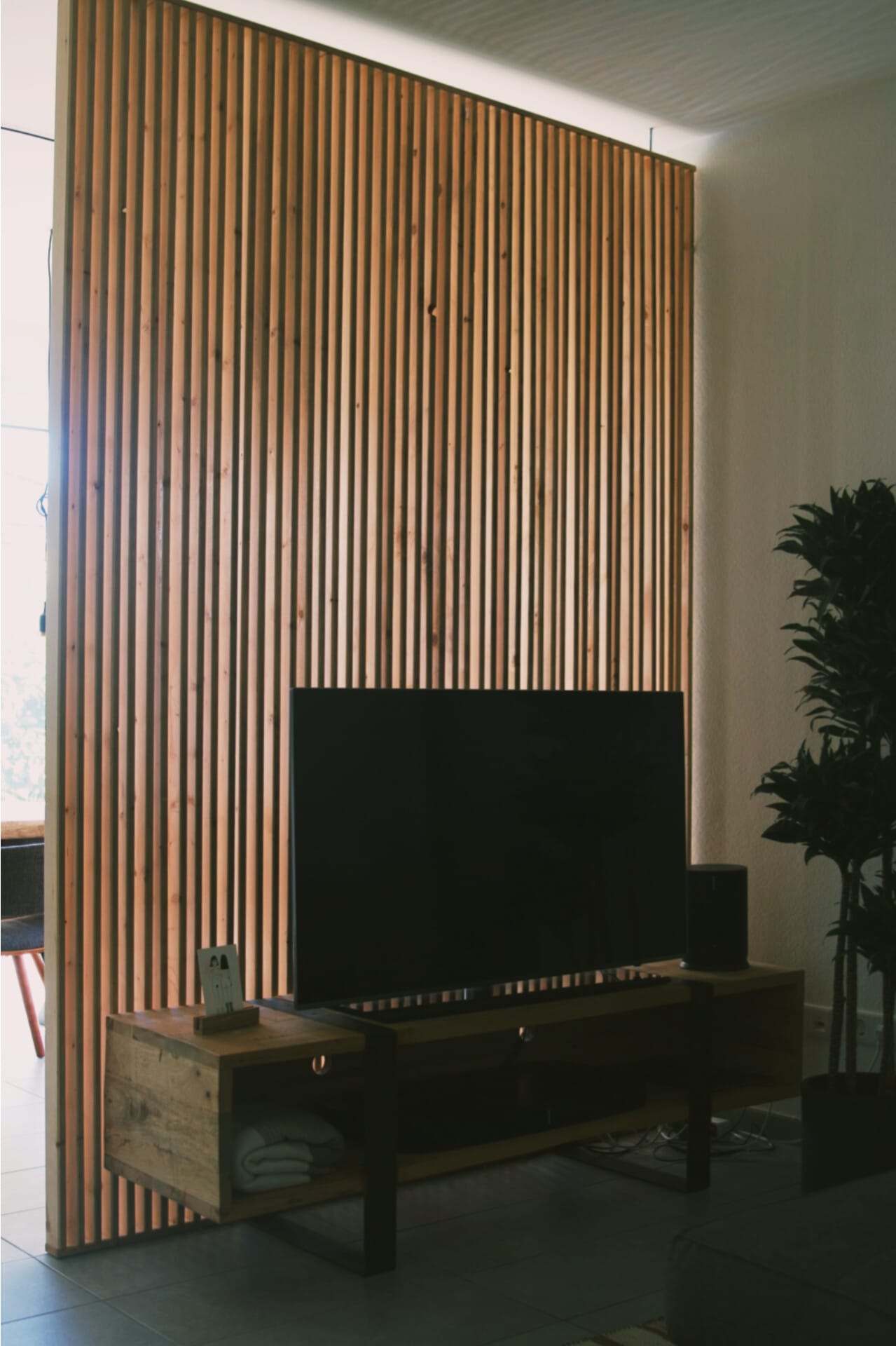 Raumteiler aus Holz